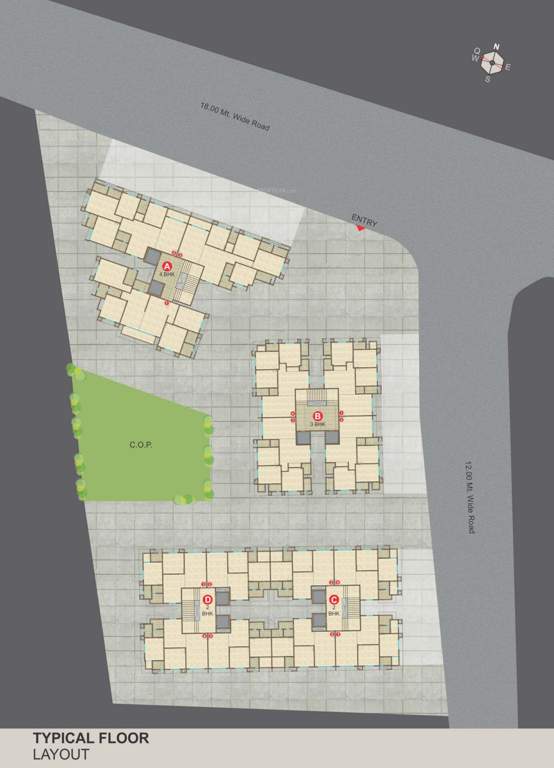  malabar plus Block A, Block B, Block C And Block D Typical Cluster Plan