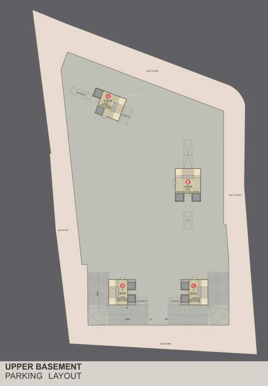  malabar plus Block A, Block B, Block C And Block D Upper Parking Cluster Plan