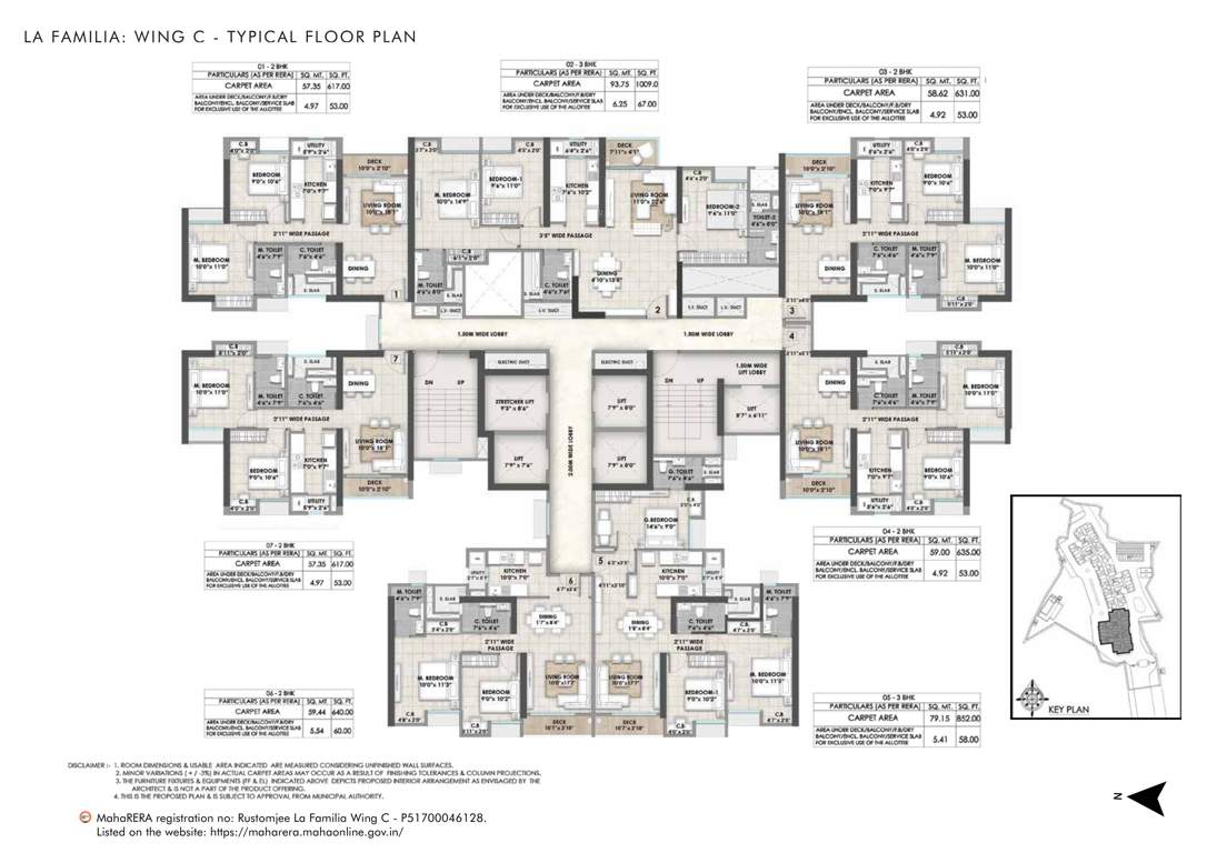  la familia wing c La Familia Wing C Cluster Plan