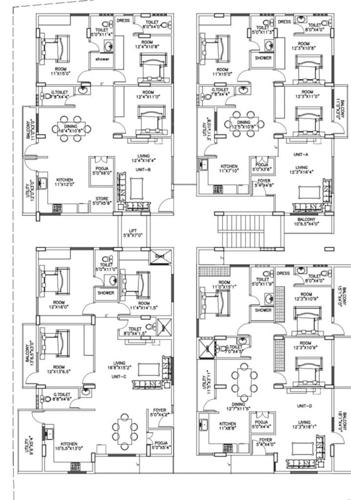  venchar-grandeur Venchar Grandeur Cluster Plan For Typical Floor