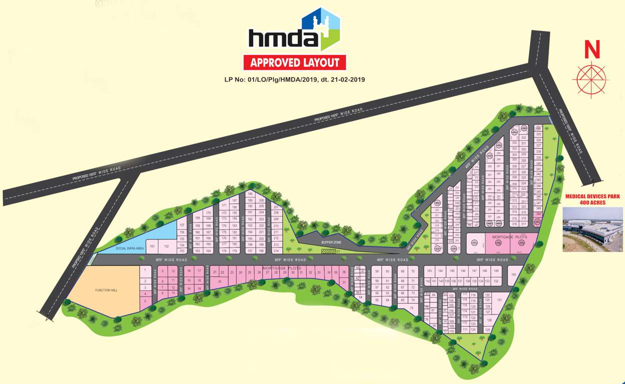  jagadamba enclave Layout Plan
