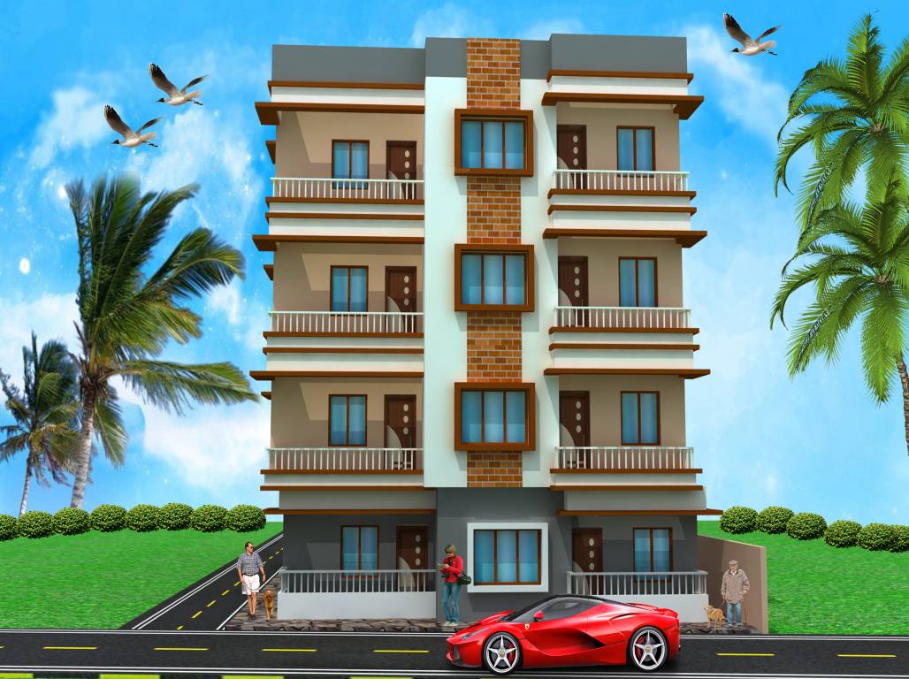 Elevation  ganapati apartment Elevation