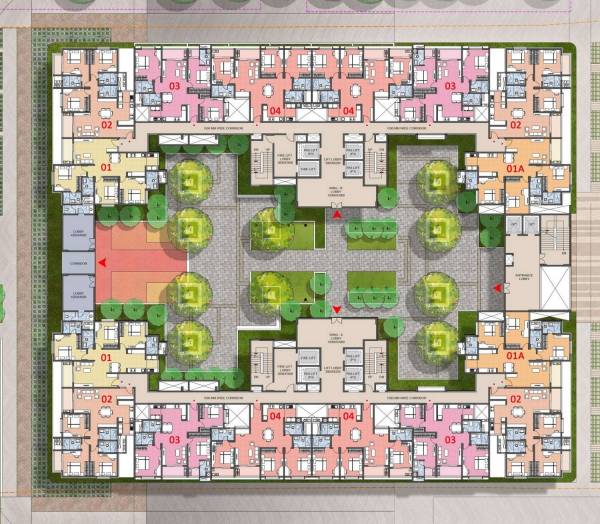  aspera Wing A Cluster Plan for 1st Floor