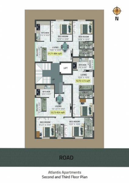  atlantis Atlantis Cluster Plan from 2nd to 3rd Floor
