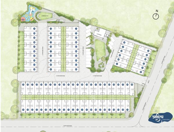  aditya-lakeview-bungalows Layout Plan