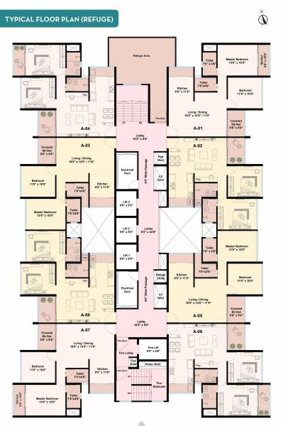  infinia-phase-1 A Wing Cluster Plan For Typical Refugee Floor