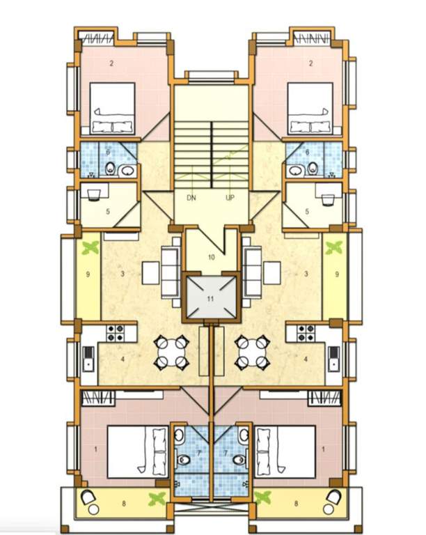 pather seshe co operative Pather Seshe Co Operative Cluster Plan from 1st to 4th Floor