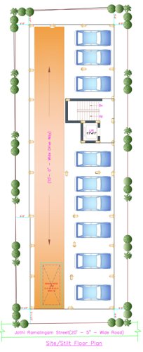  keerthi-enclave Keerthi Enclave Stilt Cluster Plan