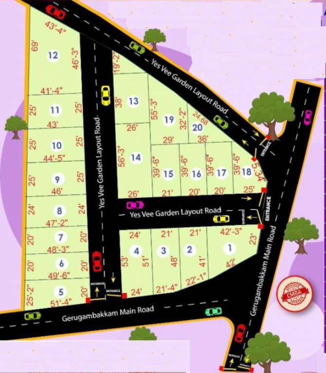  yes vee garden Layout Plan