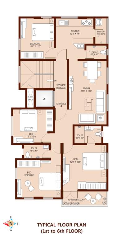  pallacio Pallacio Cluster Plan From 1st To 6th Floor