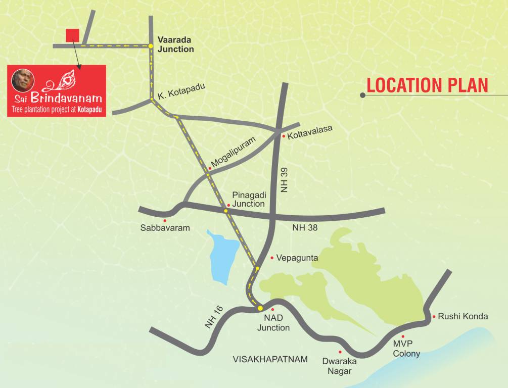 sai brindavanam malabarneem plantation Location Plan