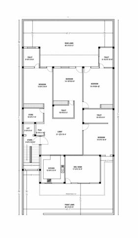 ultra-luxurious-floor Ultra Luxurious Floor Cluster Plan For Typical Floor