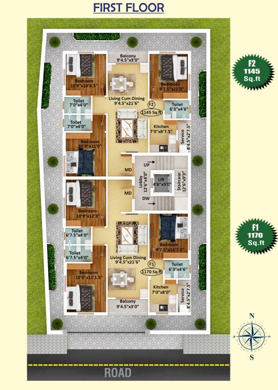  nakshatra Nakshatra Cluster Plan for 1st Floor