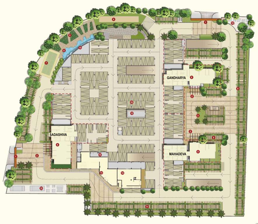  anantmani Sadashiva And Mahadeva Ground Floor Cluster Plan
