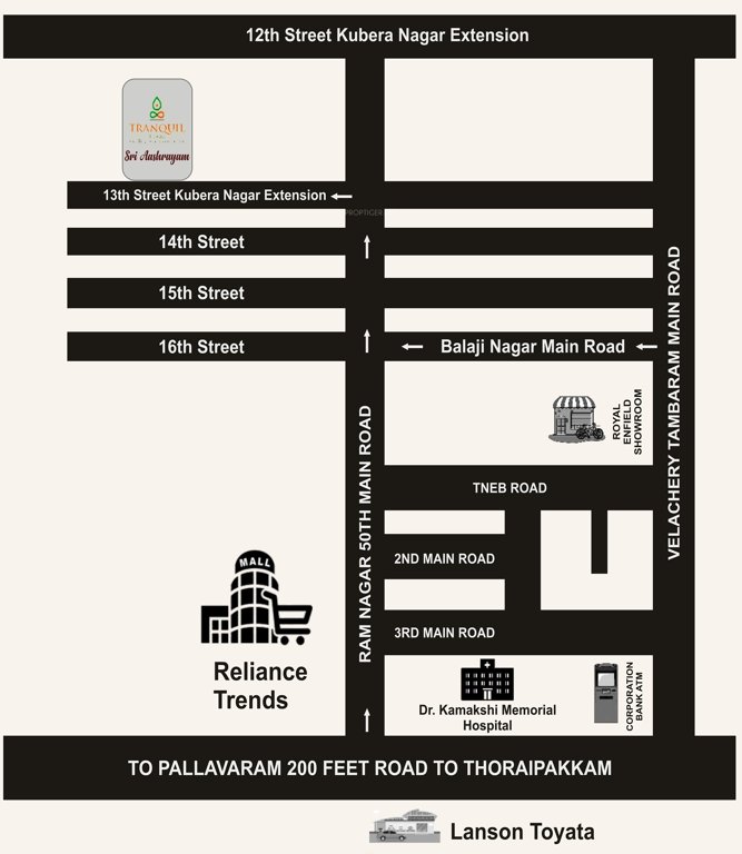  sri aashrayam Location Plan