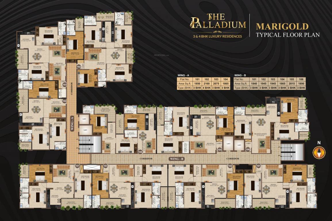  the palladium Block A Cluster Plan