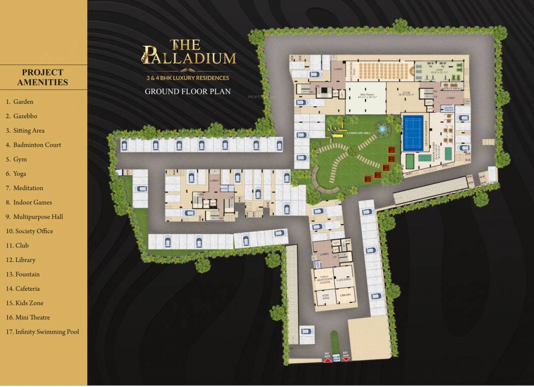  the palladium Layout Plan