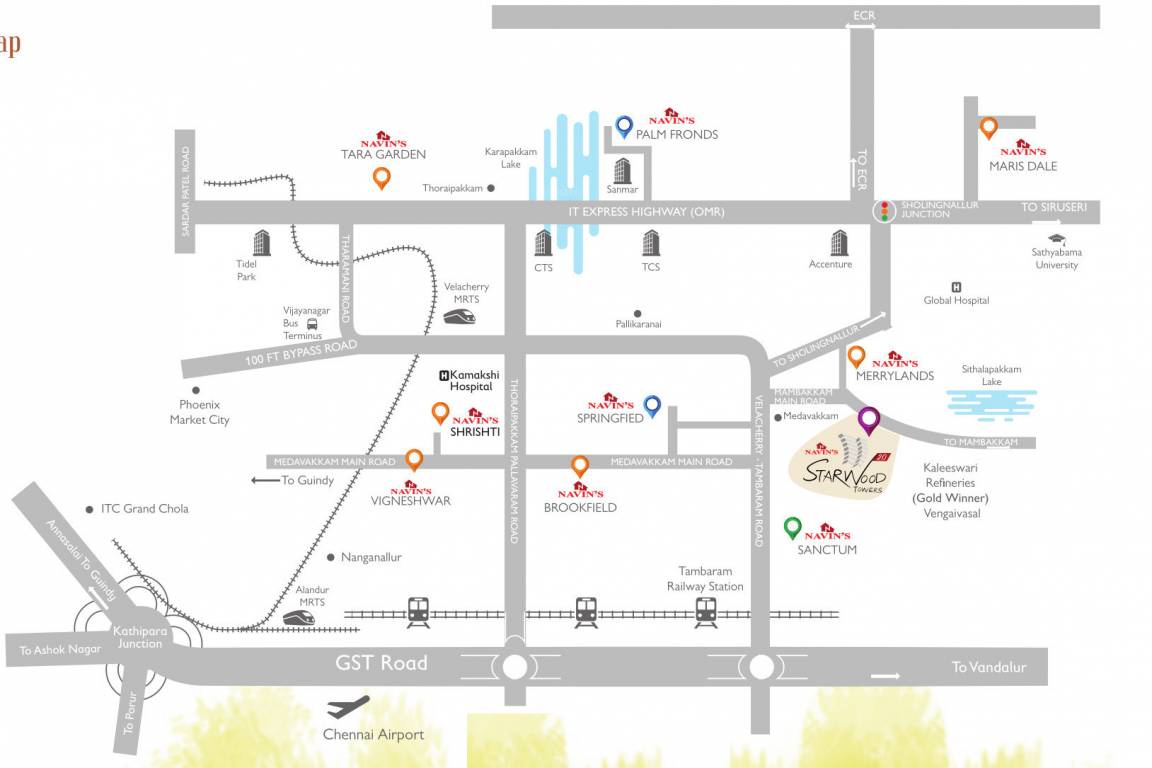 starwood towers phase iii Location Plan