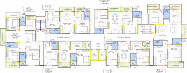 tejus Tejus Cluster Plan For Typical Floor Plan
