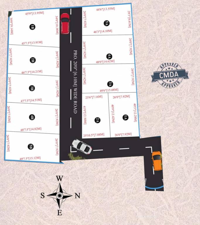  kp breeze luxury residential plots Layout Plan