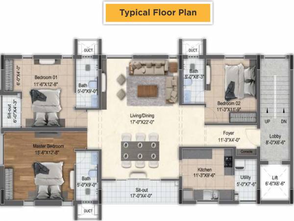  raghavendra Raghavendra Cluster Plan from 1st to 3rd Floor