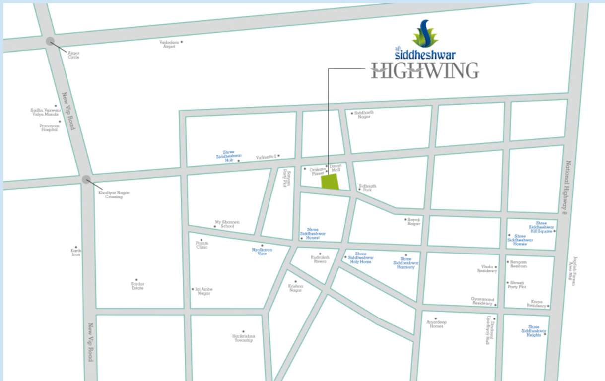  shree siddheshwar highwing Location Plan