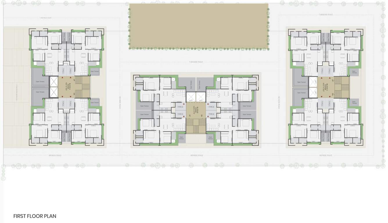  alaya belmonte Block A, Block B And Block C Cluster Plan for 1st Floor