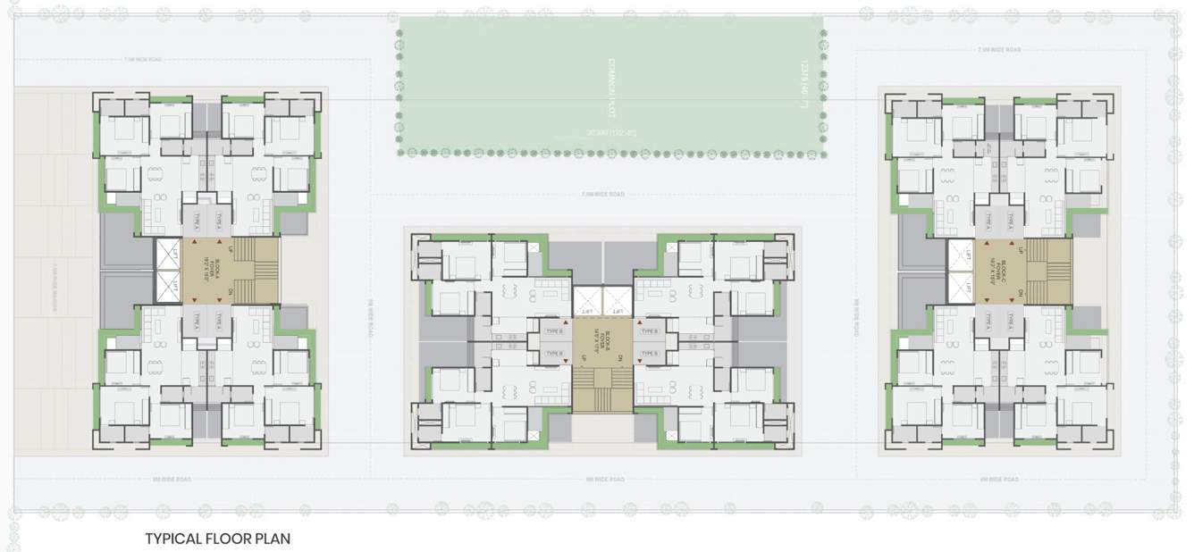  alaya belmonte Block A, Block B And Block C Cluster Plan from 1st to 14th Floor