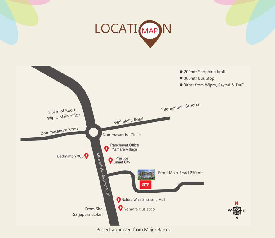  happy homes arka Location Plan
