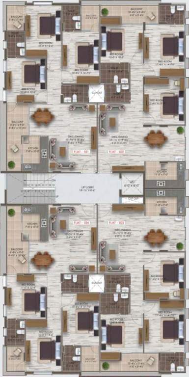  ganesham apartment Shree Ganesham Apartment Cluster Plan