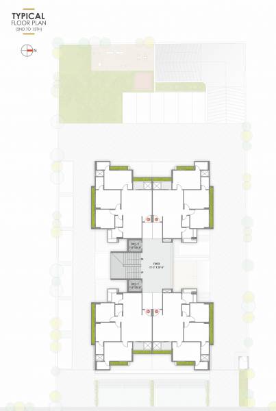  casa Casa Cluster Plan For Typical Floor