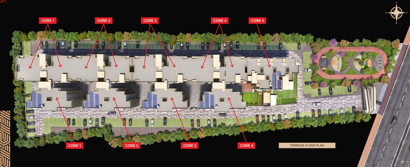  crown Block A, Block B, Block C And Block D Terrace Cluster Plan