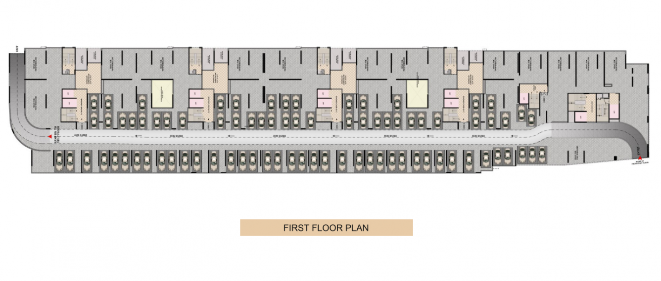  sidharth crown Block A Cluster Plan for 1st Floor