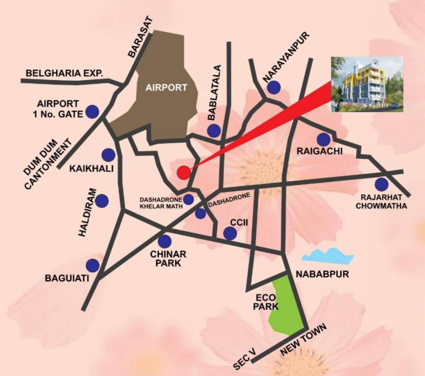  balaji residency Location Plan