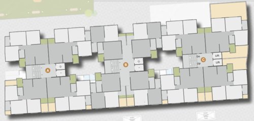  vatsalya-homes A, b, C Cluster Plan From 1st To 7th Floor