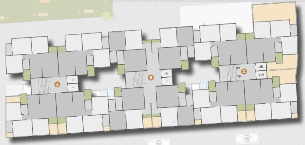  vatsalya homes A, b, C Cluster Plan From 1st To 7th Floor