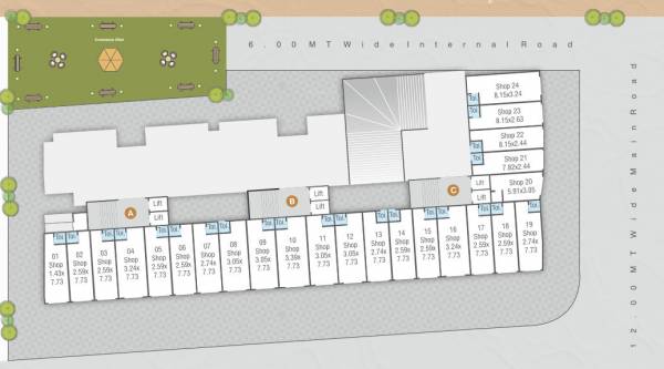  vatsalya-homes A, B, c Ground Floor Cluster Plan