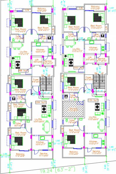  green-apple Green Apple Cluster Plan For 3rd Floor
