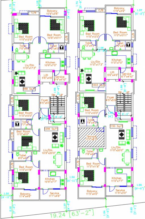  green apple Green Apple Cluster Plan For 3rd Floor