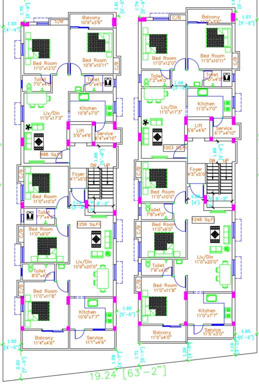 green apple Green Apple Cluster Plan From 1st To 2nd Floor