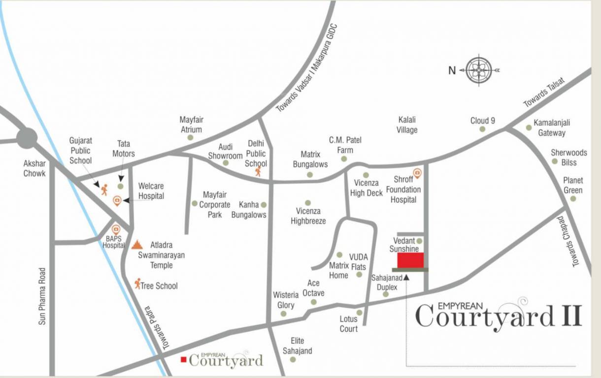empyrean courtyard ii Location Plan