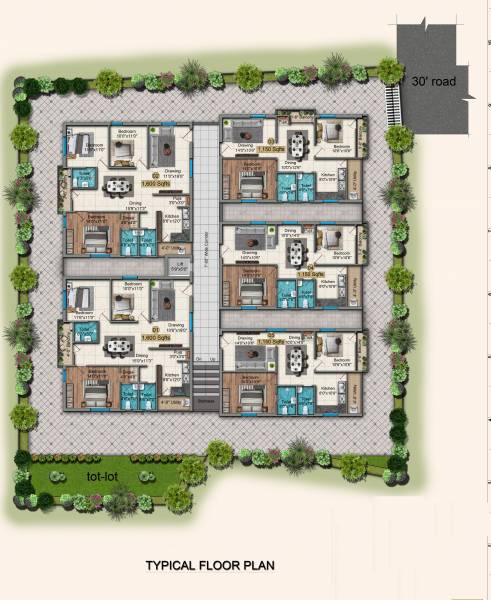  darbar Darbar Cluster Plan From 1st To 5th Floor