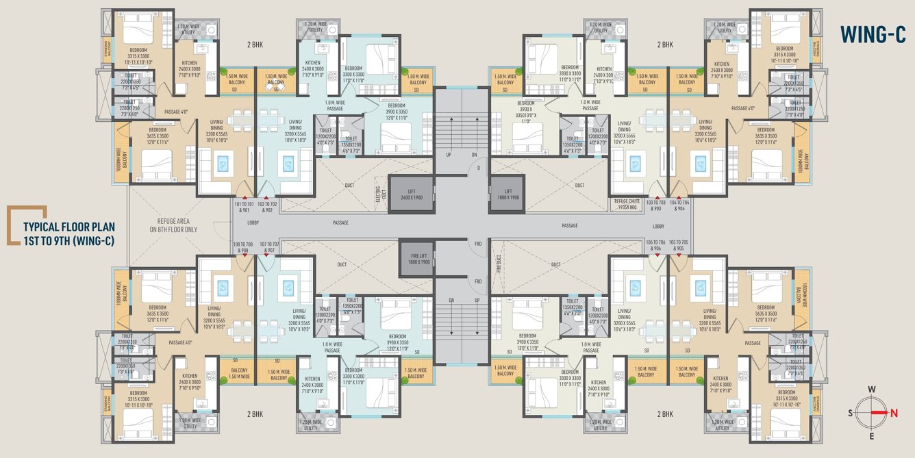  square park Square Park Wing C Cluster Plan
