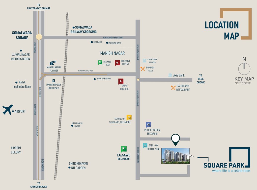  square park Location Plan