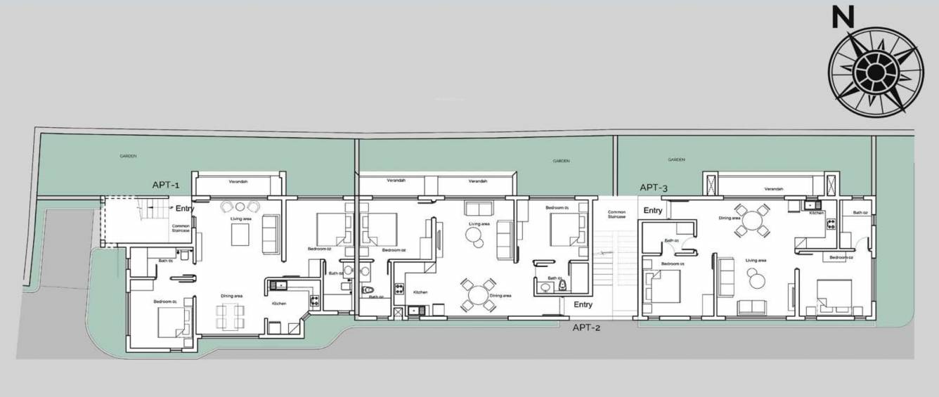  el benito Cluster Plan For Ground Floor