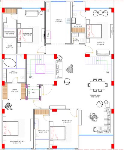  home-ultra-luxury-floors-1 Home Ultra Luxury Floors 1 Cluster Plan Typical Floor Plan