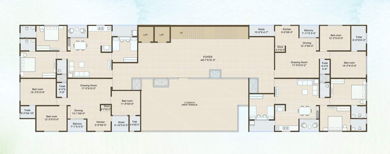  tulip 34 Tulip 34 Cluster Plan for 7th Floor