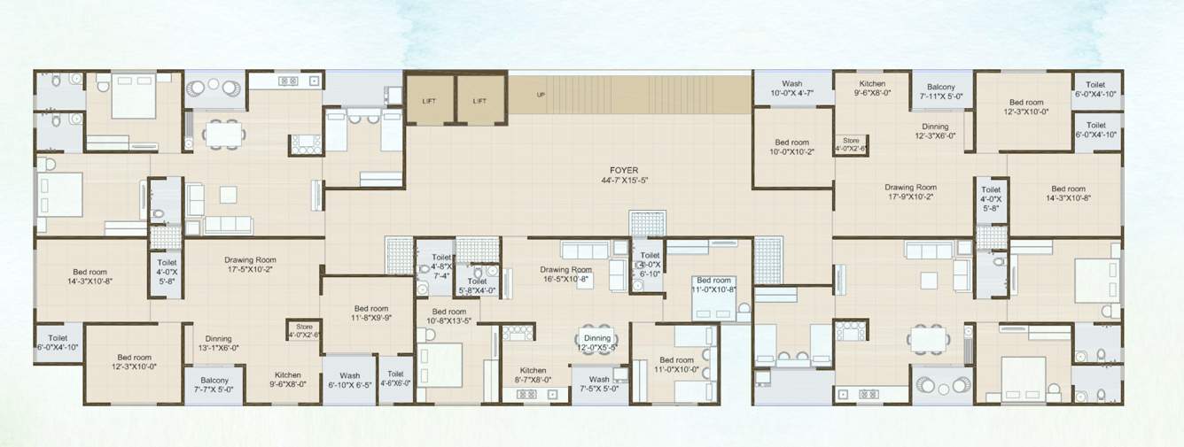  tulip 34 Tulip 34 Cluster Plan from 2nd to 6th Floor