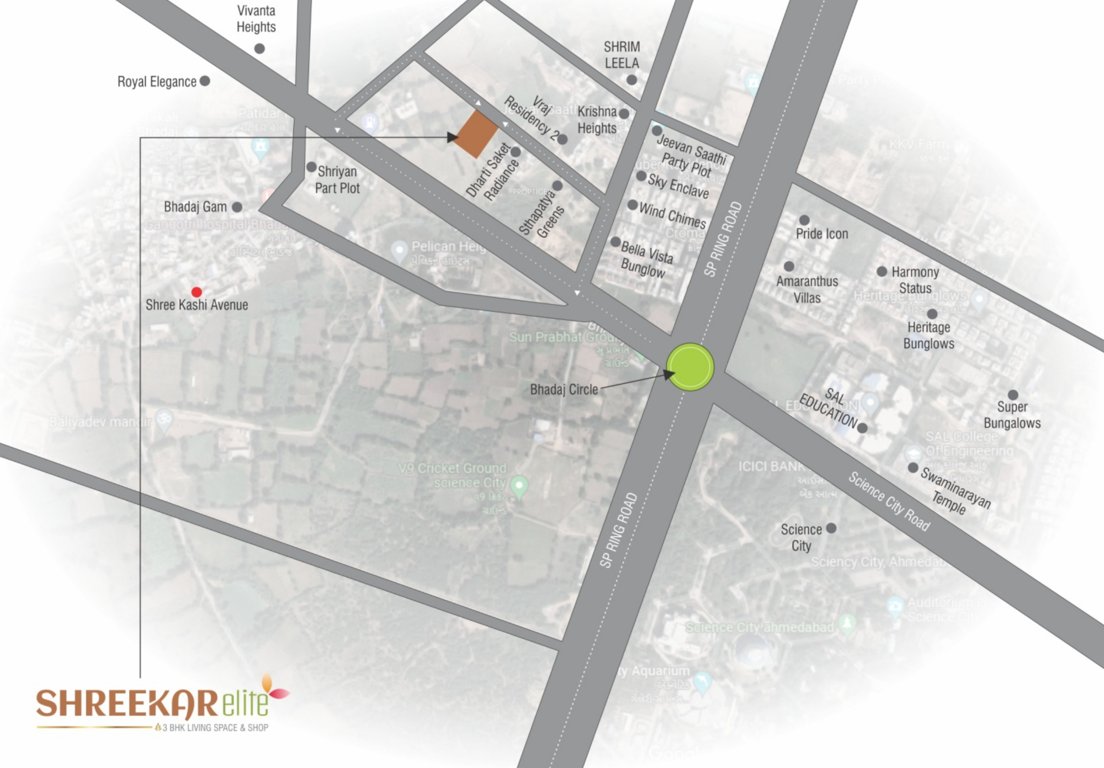  shreekar elite Location Plan