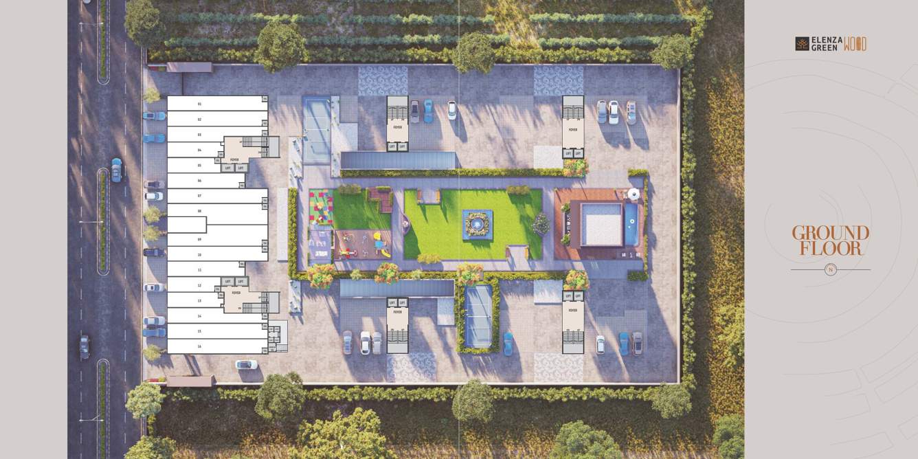  greenwood Block A Cluster Plan for ground Floor